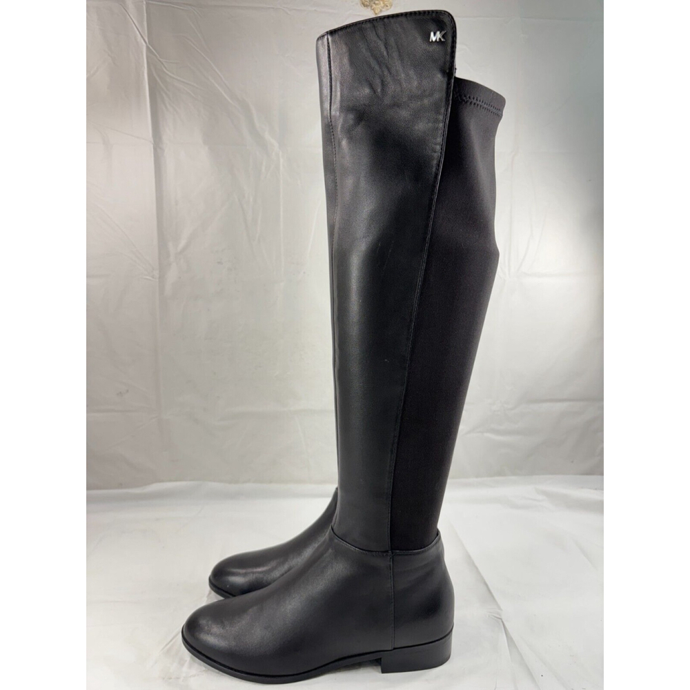 Michael Kors Bromley Over The Knee Flat Riding Black Boot Size 6 leather - Picture 11 of 13